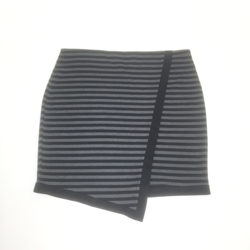 Maria Gabrielle Stripped Asymmetrical Skirt Sz 1X
